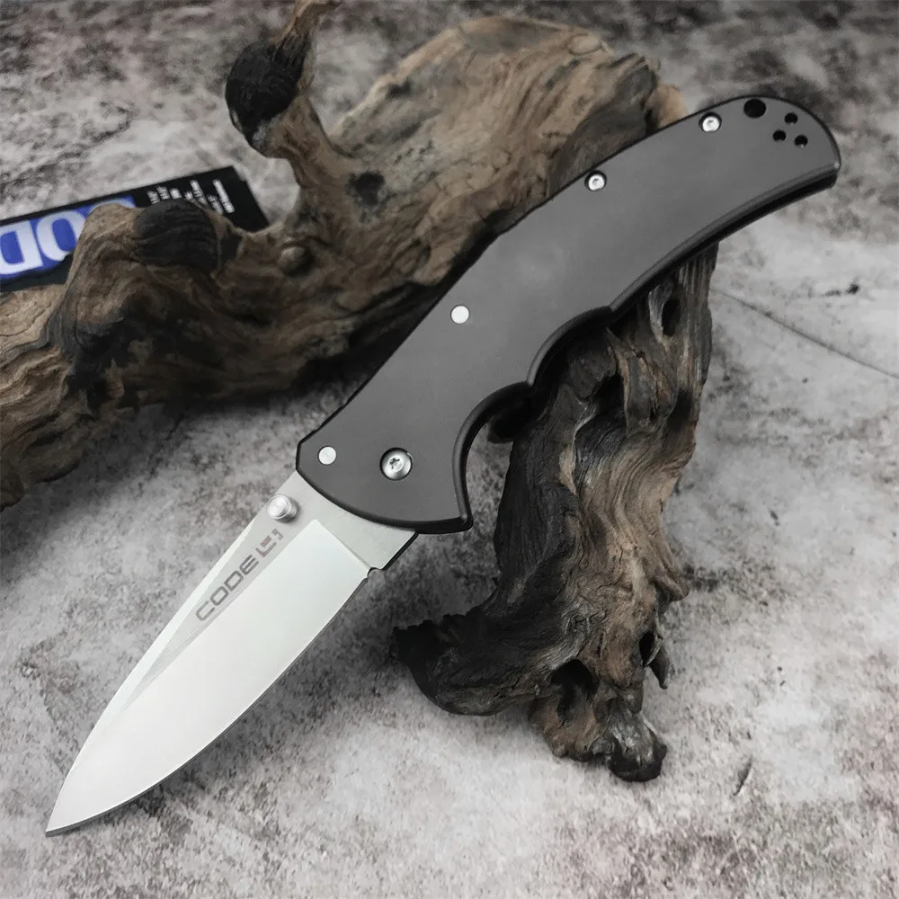 Cold Steel Code 4 Folding Knife 440C Satin Plain Blade,Clip Point,Black Aluminum Handle Outdoor Tactical Hunter EDC Pocket Tools
Cold Steel Code 4 Folding Knife 440C Satin Plain Blade,Clip Point,Black Aluminum Handle Outdoor Tactical Hunter EDC Pocket Tools