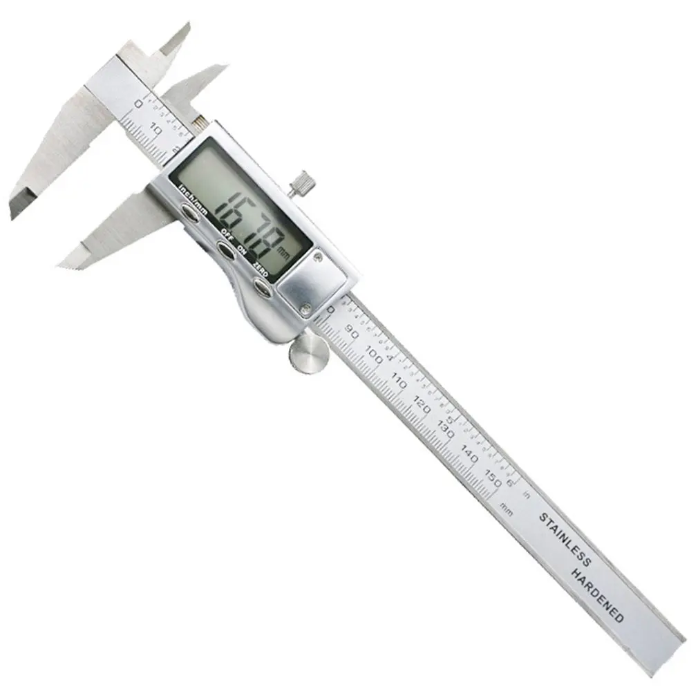 Digital Metal Caliper Stainless Steel Vernier Calipers Electronic Micrometer Ruler Depth Measuring Tool Gauge Instrument 0-150mm
Digital Metal Caliper Stainless Steel Vernier Calipers Electronic Micrometer Ruler Depth Measuring Tool Gauge Instrument 0-150mm