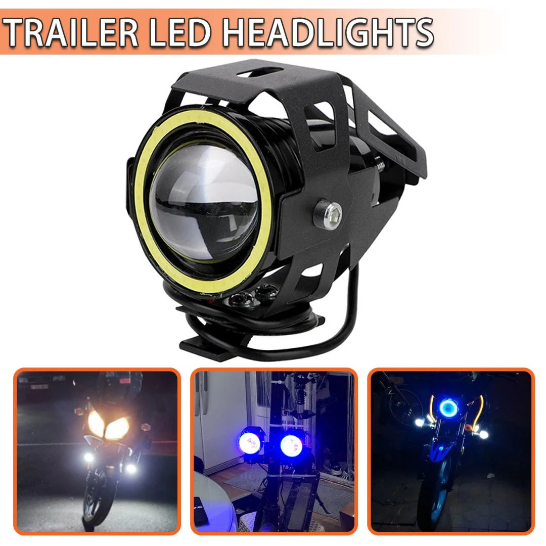 Mayitr 1pc Aluminum Alloy 12V 125W U7 Angel Eyes Light Super Bright Motorcycle Headlight Rust-proof LED Fog Flash Spotlight
Mayitr 1pc Aluminum Alloy 12V 125W U7 Angel Eyes Light Super Bright Motorcycle Headlight Rust-proof LED Fog Flash Spotlight