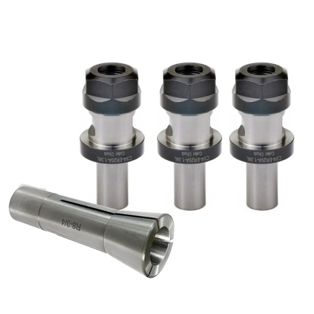 R8 ER20 Collets Kit 3PCS 3/4 ER20 1.38 TTS Tool Holder Collet Chucks Set CNC Metalworking Manufacturing Tool Parts
R8 ER20 Collets Kit 3PCS 3/4 ER20 1.38 TTS Tool Holder Collet Chucks Set CNC Metalworking Manufacturing Tool Parts