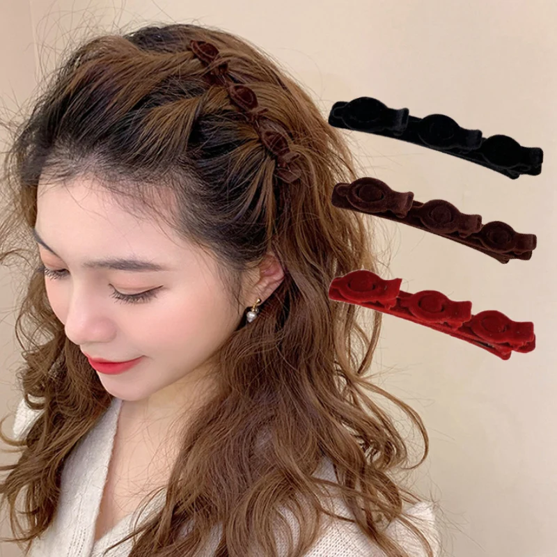 Flocked Bangs Hair Clip Black Headwear Women Cute Barrettes Hairgrip Alice Braided Fashion Hairpins Hair Accessories
Flocked Bangs Hair Clip Black Headwear Women Cute Barrettes Hairgrip Alice Braided Fashion Hairpins Hair Accessories