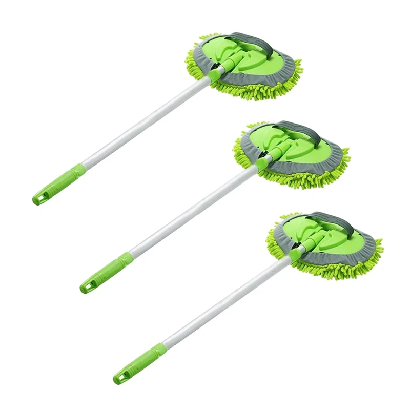 3X 2 In 1 Car Wash Mop Mitt With Long Handle, Chenille Microfiber Car Wash Dust Brush Extension Pole 24-46In
3X 2 In 1 Car Wash Mop Mitt With Long Handle, Chenille Microfiber Car Wash Dust Brush Extension Pole 24-46In