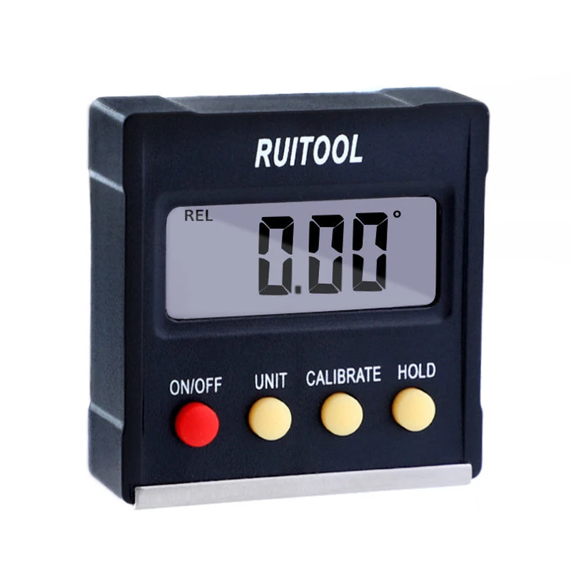 Digital display angle ruler with magnetic inclinometer angle measuring level high precision protractor universal tool
Digital display angle ruler with magnetic inclinometer angle measuring level high precision protractor universal tool