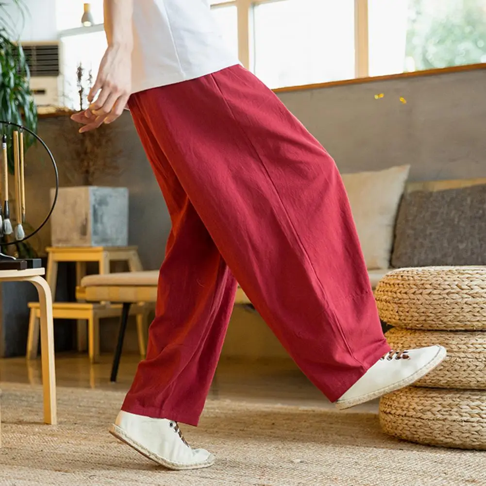Men Pants Loose Wide Leg Drawstring Solid Color Elastic Waist Streetwear Plus Size Baggy Pants for Casual Male Clothing
Men Pants Loose Wide Leg Drawstring Solid Color Elastic Waist Streetwear Plus Size Baggy Pants for Casual Male Clothing