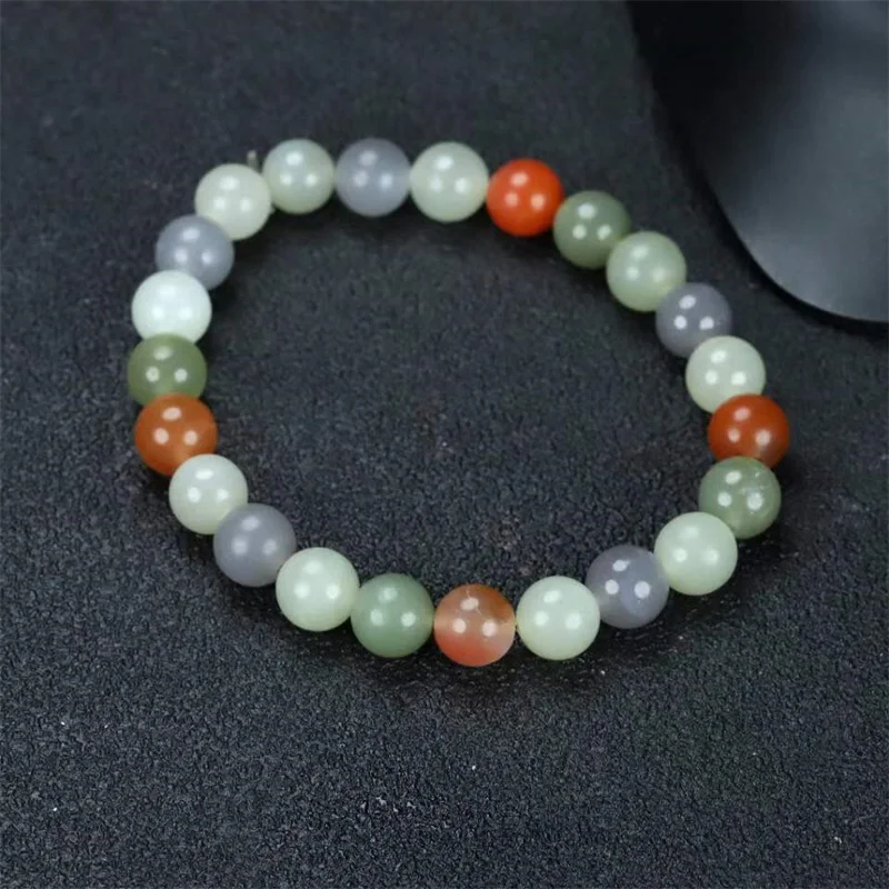 Hot Selling Natural Hand-carve Jade Baranglet Colourful Round Bead 10mm Bracelet Fashion Jewelry Men Women Luck Gifts
Hot Selling Natural Hand-carve Jade Baranglet Colourful Round Bead 10mm Bracelet Fashion Jewelry Men Women Luck Gifts