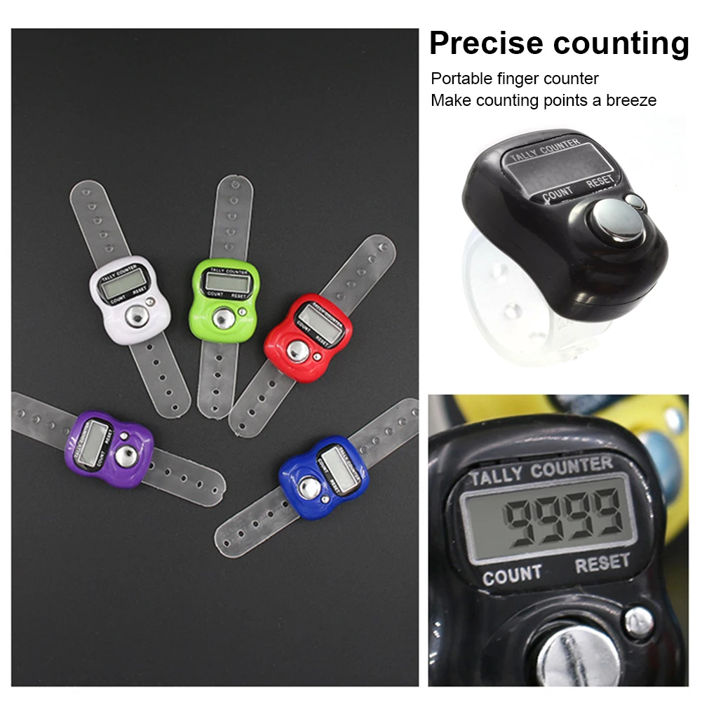 Electronic Finger Counter mini Digital LCD Electronic Ring Tally Counter Scorekeeper Scoring Tool for Golf Score Stroke Counter
Electronic Finger Counter mini Digital LCD Electronic Ring Tally Counter Scorekeeper Scoring Tool for Golf Score Stroke Counter