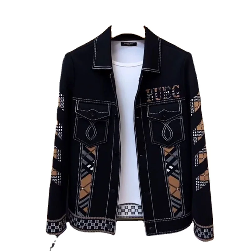 High grade splicing new style men's knitting sweater cardigan with casual fashion business jacket handsome top
High grade splicing new style men's knitting sweater cardigan with casual fashion business jacket handsome top