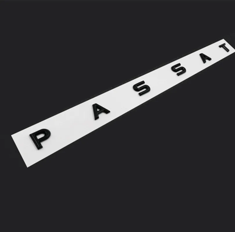 3D Font Letters Emblem for PASSAT Car Styling Refitting Middle Trunk Logo Badge Stickers for VW Chrome Matte Black Glossy Black
3D Font Letters Emblem for PASSAT Car Styling Refitting Middle Trunk Logo Badge Stickers for VW Chrome Matte Black Glossy Black