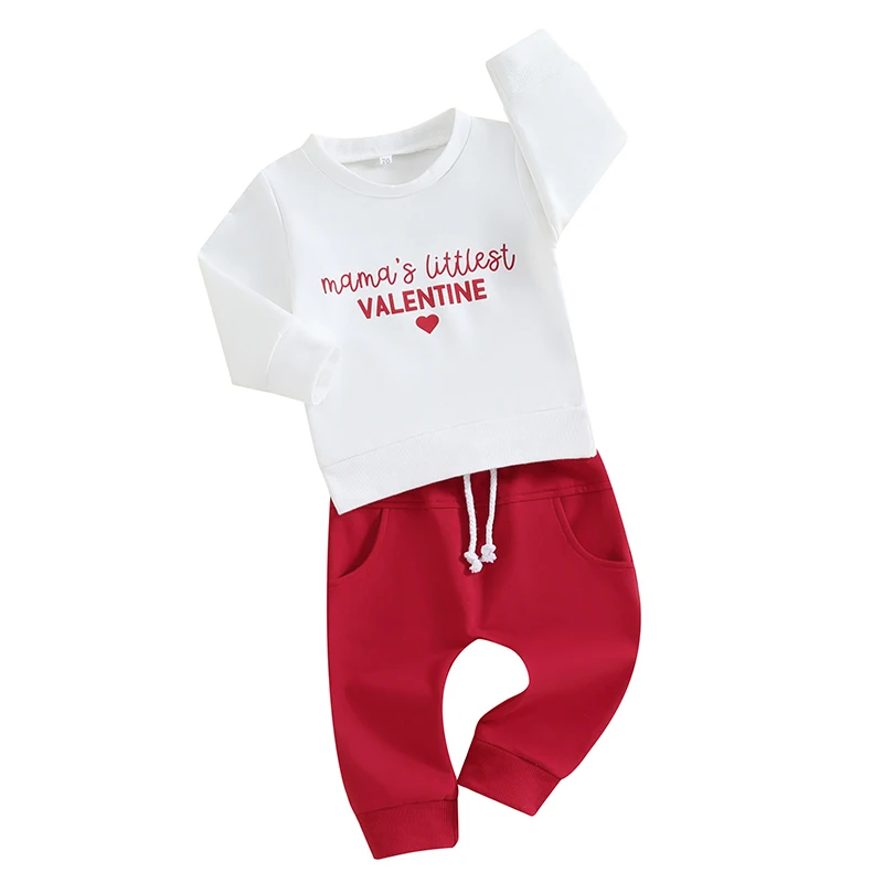 Valentine s Day Outfit for Toddler Girls Letter Print Long Sleeve Crew Neck Pullover Sweatshirt Elastic Waist Sweatpants
Valentine s Day Outfit for Toddler Girls Letter Print Long Sleeve Crew Neck Pullover Sweatshirt Elastic Waist Sweatpants
