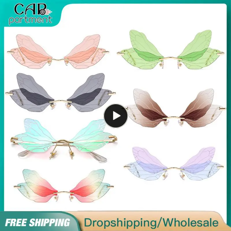 Модные солнцезащитные очки без оправы со стрекозой, 1-10 шт., женские очки с прозрачными линзами, мужские розовые солнцезащитные очки UV400, женские очки, Новинка
Модные солнцезащитные очки без оправы со стрекозой, 1-10 шт., женские очки с прозрачными линзами, мужские розовые солнцезащитные очки UV400, женские очки, Новинка