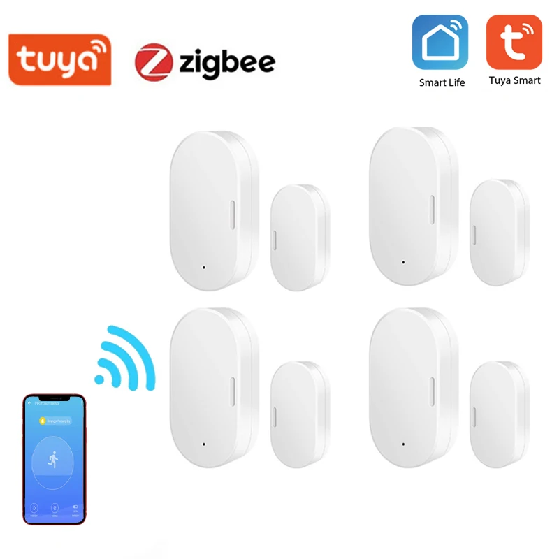 Датчик окон и дверей Tuya Zigbee, беспроводной детектор сигнализации для дома, работает с приложением Alexa Google Home Smart Life
Датчик окон и дверей Tuya Zigbee, беспроводной детектор сигнализации для дома, работает с приложением Alexa Google Home Smart Life