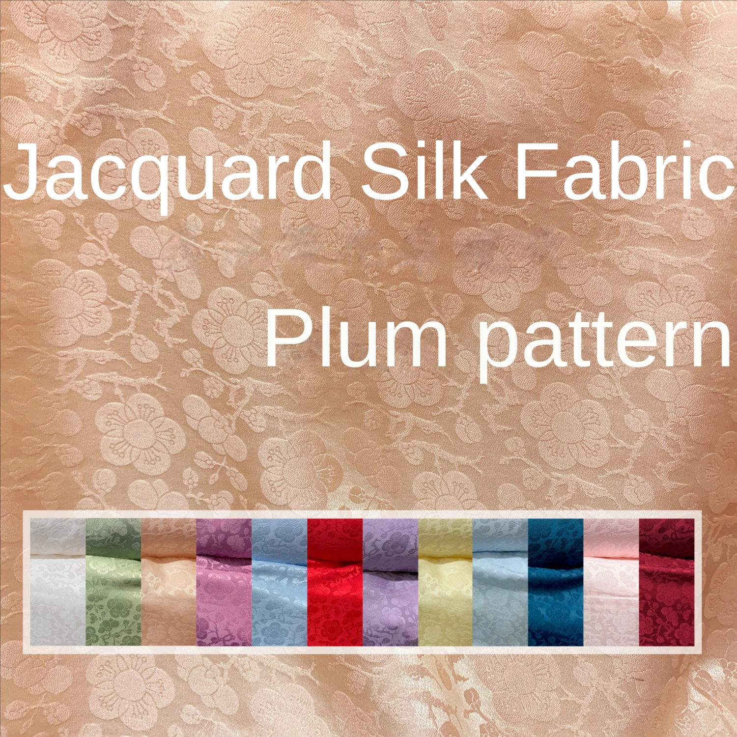 Jacquard Silk Fabric Mulberry Heavy Crepe By The Meter for Cheongsam Dresses Sewing Drape Cloth Plum Blossom Pattern Plain White
Jacquard Silk Fabric Mulberry Heavy Crepe By The Meter for Cheongsam Dresses Sewing Drape Cloth Plum Blossom Pattern Plain White