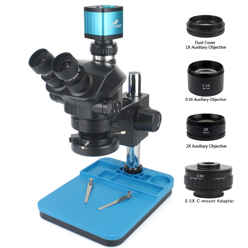 1080P 48MP 2K 4K HDMI USB VGA Video Camera 50X 100X Simul Focal Stereo Trinocular Microscope Set For Phone Soldering PCB Repair
1080P 48MP 2K 4K HDMI USB VGA Video Camera 50X 100X Simul Focal Stereo Trinocular Microscope Set For Phone Soldering PCB Repair