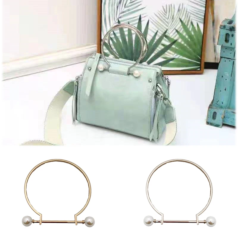 Metal Bag Handle Replacement For DIY Shoulder Bags Making Handbag Fashion Imitate Pearl Metal Circle Handle Bag Accessory
Metal Bag Handle Replacement For DIY Shoulder Bags Making Handbag Fashion Imitate Pearl Metal Circle Handle Bag Accessory