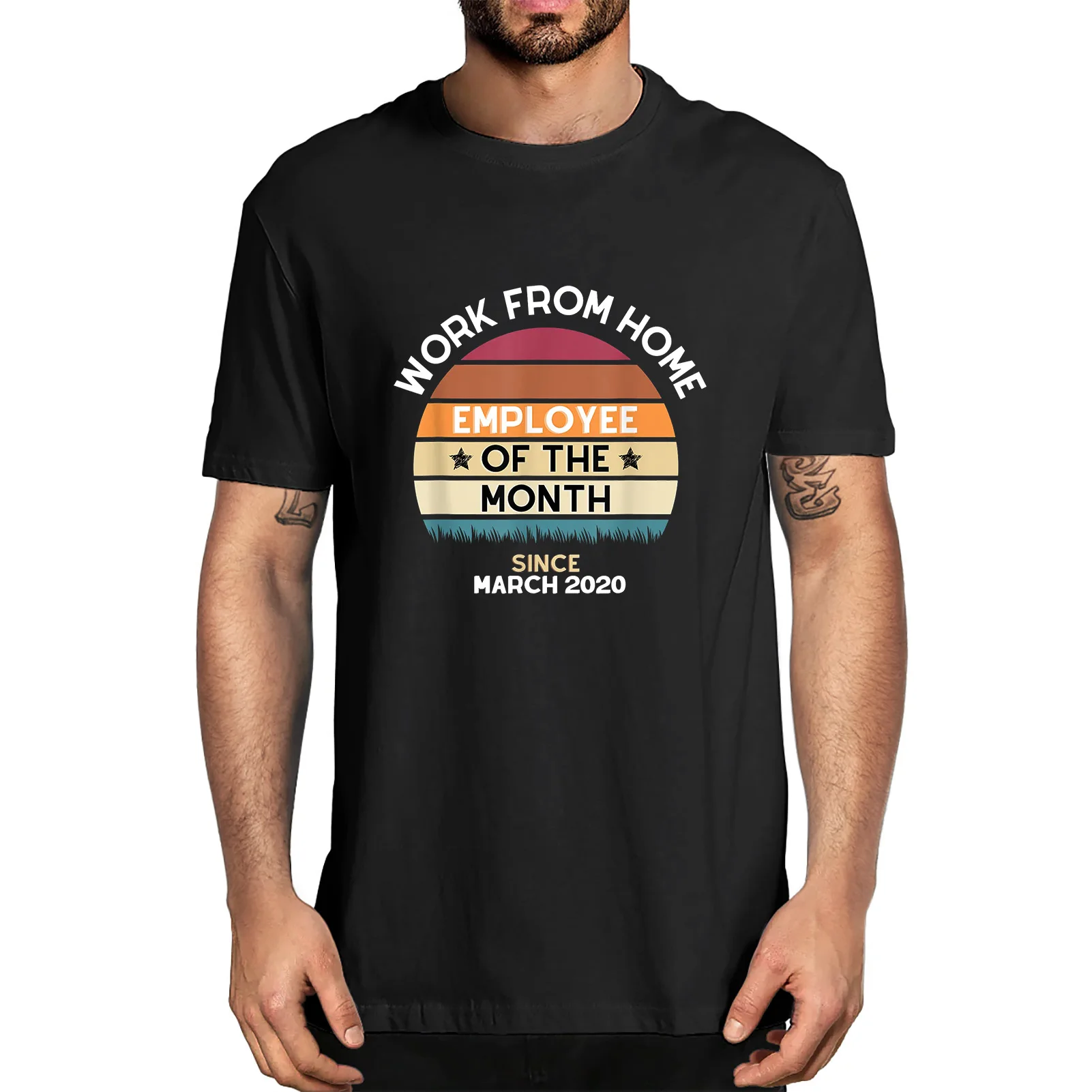 Unisex Work From Home Employee of the Month Since March 2020 Men's 100% Cotton Short Sleeve T-Shirt Funny Soft Tee Gifts
Unisex Work From Home Employee of the Month Since March 2020 Men's 100% Cotton Short Sleeve T-Shirt Funny Soft Tee Gifts