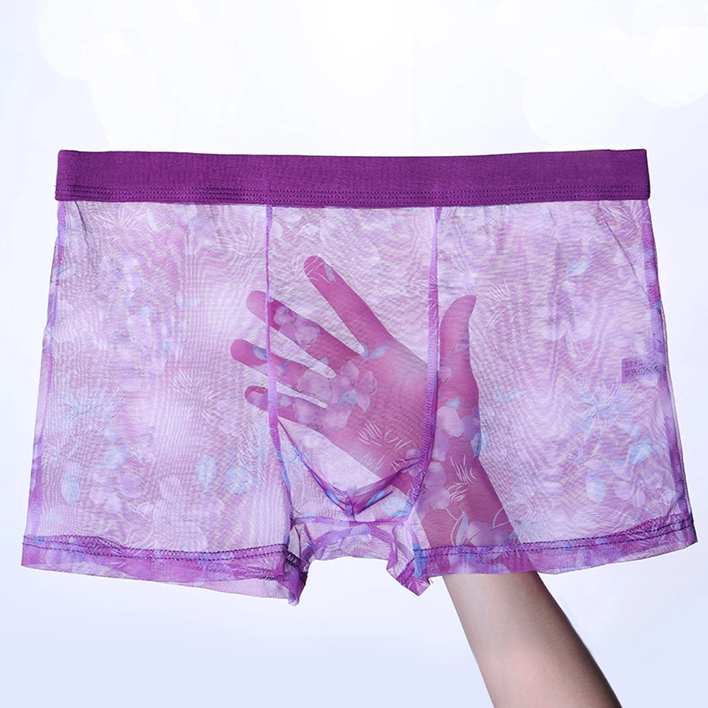 Men Printed Floral Underwear Transparent Boxer Briefs Man See Through Mesh Underpants Gay Man Sheer Panties Boxer Shorts
Men Printed Floral Underwear Transparent Boxer Briefs Man See Through Mesh Underpants Gay Man Sheer Panties Boxer Shorts