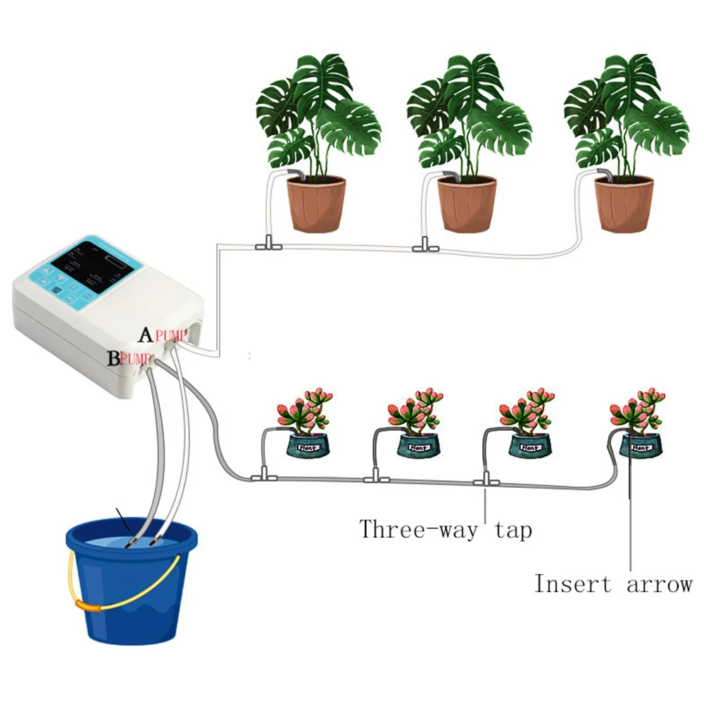 Intelligent Watering Device Solar Energy Charging Drip Irrigation Garden Automatic Dual Water Pump Timer System Potted Plant
Intelligent Watering Device Solar Energy Charging Drip Irrigation Garden Automatic Dual Water Pump Timer System Potted Plant
