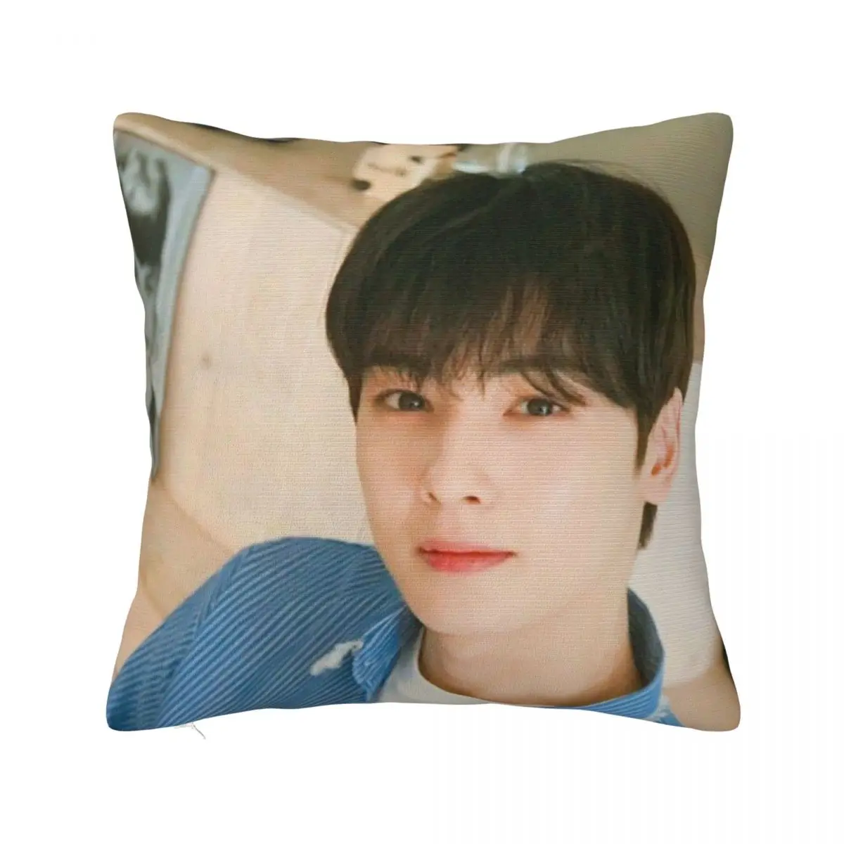 Cha Eunwoo Astro Pillowcase Printed Polyester Cushion Cover Decor Collage Superstar Pillow Case Cover Home Wholesale 40*40cm
Cha Eunwoo Astro Pillowcase Printed Polyester Cushion Cover Decor Collage Superstar Pillow Case Cover Home Wholesale 40*40cm