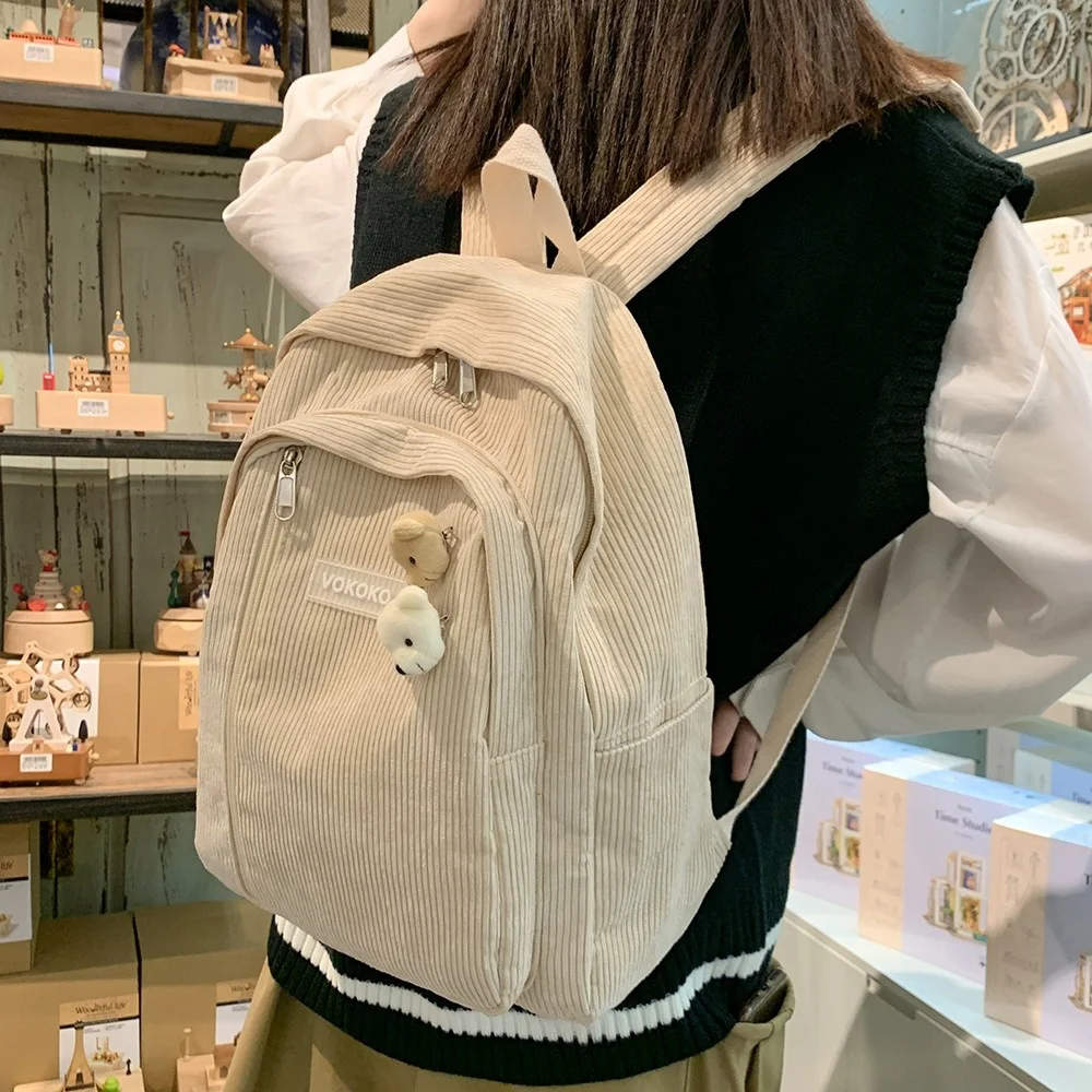 Kawaii Women Backpack Corduroy School Bags For Teenage Girls Harajuku Female Travel Bag Lady Student Book Bag Pack Mochila 2022
Kawaii Women Backpack Corduroy School Bags For Teenage Girls Harajuku Female Travel Bag Lady Student Book Bag Pack Mochila 2022