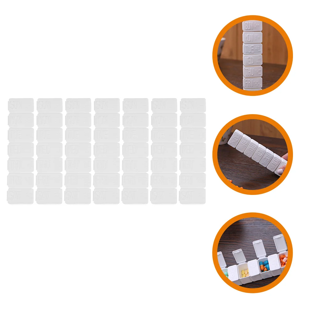 7 Pcs Portable Pillbox The Blind Travel Medicine Case Daily Plastic Storage Container
7 Pcs Portable Pillbox The Blind Travel Medicine Case Daily Plastic Storage Container