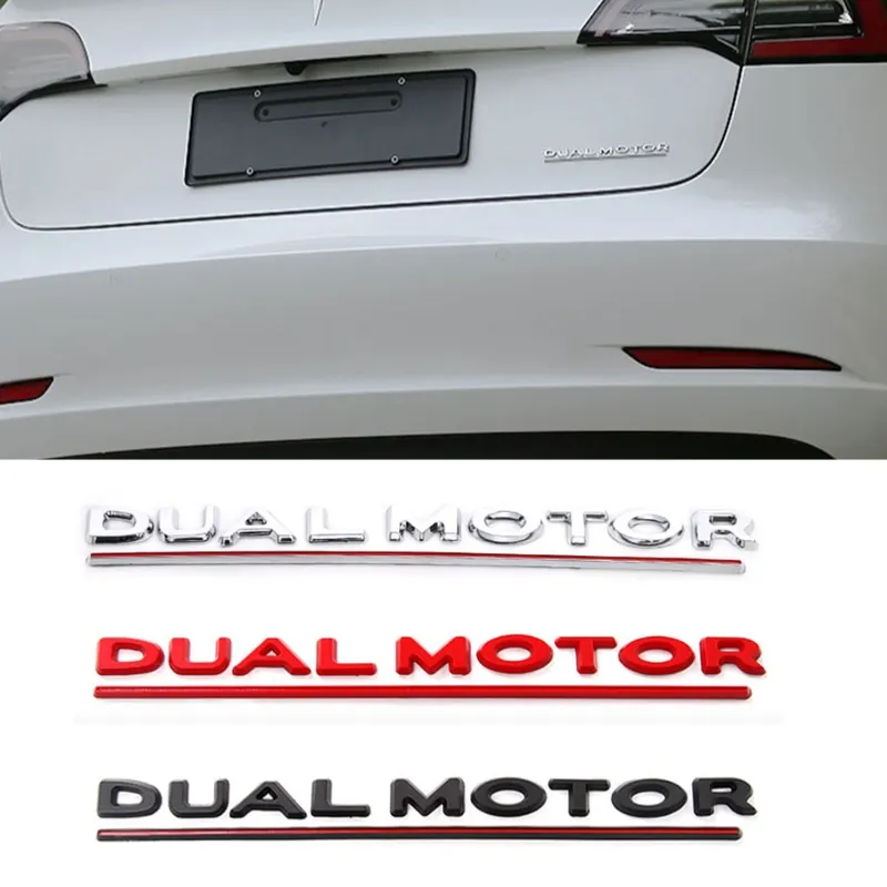 Car Sticker DUAL MOTOR Underlined Letters Trunk Emblem Refitting High Performance Fender Badge for Tesla Model 3 Auto Styling
Car Sticker DUAL MOTOR Underlined Letters Trunk Emblem Refitting High Performance Fender Badge for Tesla Model 3 Auto Styling