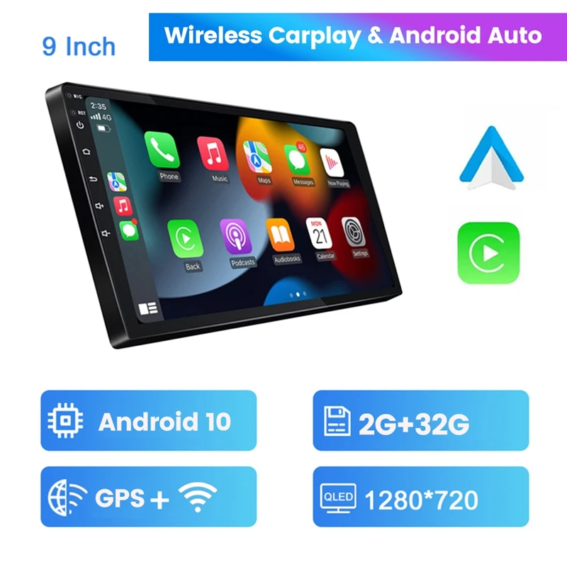 Android 9 Inch Car Radio Multimedia Video Stereo Player Wireless Carplay + Android Auto Touch Screen Bluetooth GPS WIFI
Android 9 Inch Car Radio Multimedia Video Stereo Player Wireless Carplay + Android Auto Touch Screen Bluetooth GPS WIFI