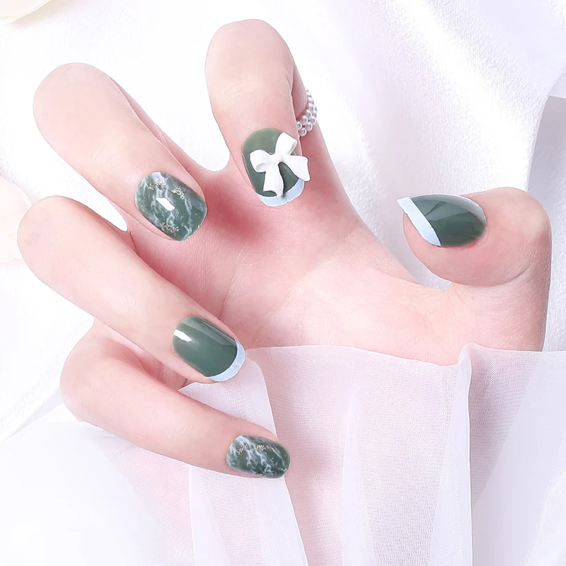 Cute Fake Nails Press on Reusable with Designs Set Artificial High-class False Nails Tips Art
Cute Fake Nails Press on Reusable with Designs Set Artificial High-class False Nails Tips Art