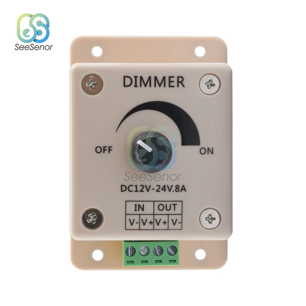LED Dimmer Switch DC 12V 24V 8A 30A Adjustable Brightness Lamp Bulb Strip Driver Single Color Light Power Supply Controller
LED Dimmer Switch DC 12V 24V 8A 30A Adjustable Brightness Lamp Bulb Strip Driver Single Color Light Power Supply Controller