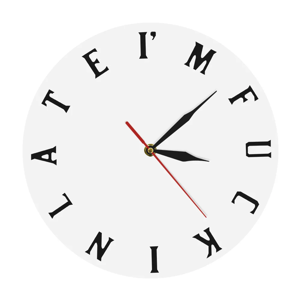 Настенные часы I'm Fkin Late, зрелые часы для свитера, выражение настроения, новая концепция времени, идеальные настенные часы для прокрастинатор...
Настенные часы I'm Fkin Late, зрелые часы для свитера, выражение настроения, новая концепция времени, идеальные настенные часы для прокрастинатор...