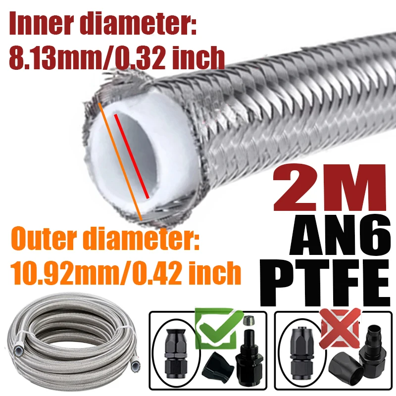 0,5 м/1 м/1,5 м/2 м 3AN 4AN 6AN 8AN 10AN E85 PTFE топливный шланг, линия охлаждения масла и газа, турботруба, Тормозная трубка 304 из нержавеющей стали в оплетке
0,5 м/1 м/1,5 м/2 м 3AN 4AN 6AN 8AN 10AN E85 PTFE топливный шланг, линия охлаждения масла и газа, турботруба, Тормозная трубка 304 из нержавеющей стали в оплетке