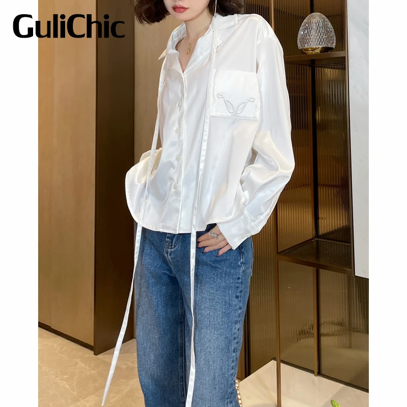 8.3 GuliChic Women Comfortable Fashion Ribbon Embroidery Shirt Loose Long Sleeve Blouse
8.3 GuliChic Women Comfortable Fashion Ribbon Embroidery Shirt Loose Long Sleeve Blouse