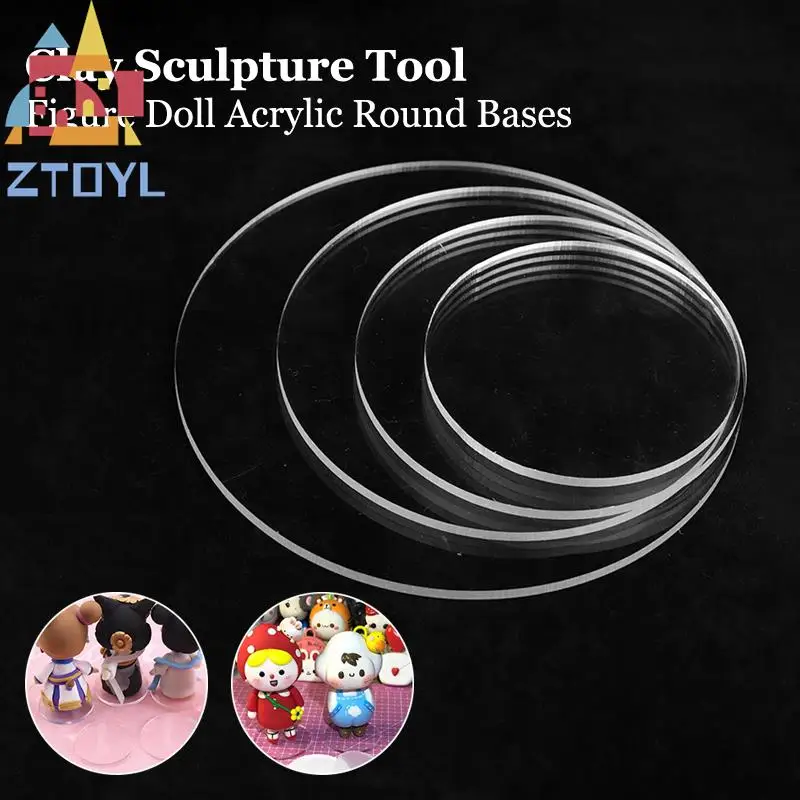Hot Sale Round Ellipse Acrylic Transparent Bases Fit for 1pcs Clay Tools Polymer Clay Molds
Hot Sale Round Ellipse Acrylic Transparent Bases Fit for 1pcs Clay Tools Polymer Clay Molds