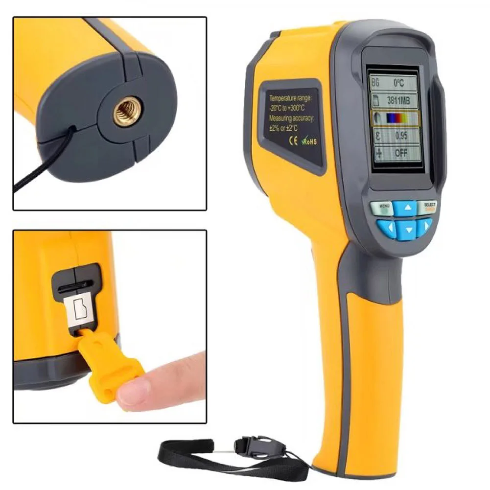 Thermometers HT-02/02D Infrared Thermometer Thermal Imager Handheld Laser Digital Electronic Outdoor Hygrometer Thermometer
Thermometers HT-02/02D Infrared Thermometer Thermal Imager Handheld Laser Digital Electronic Outdoor Hygrometer Thermometer