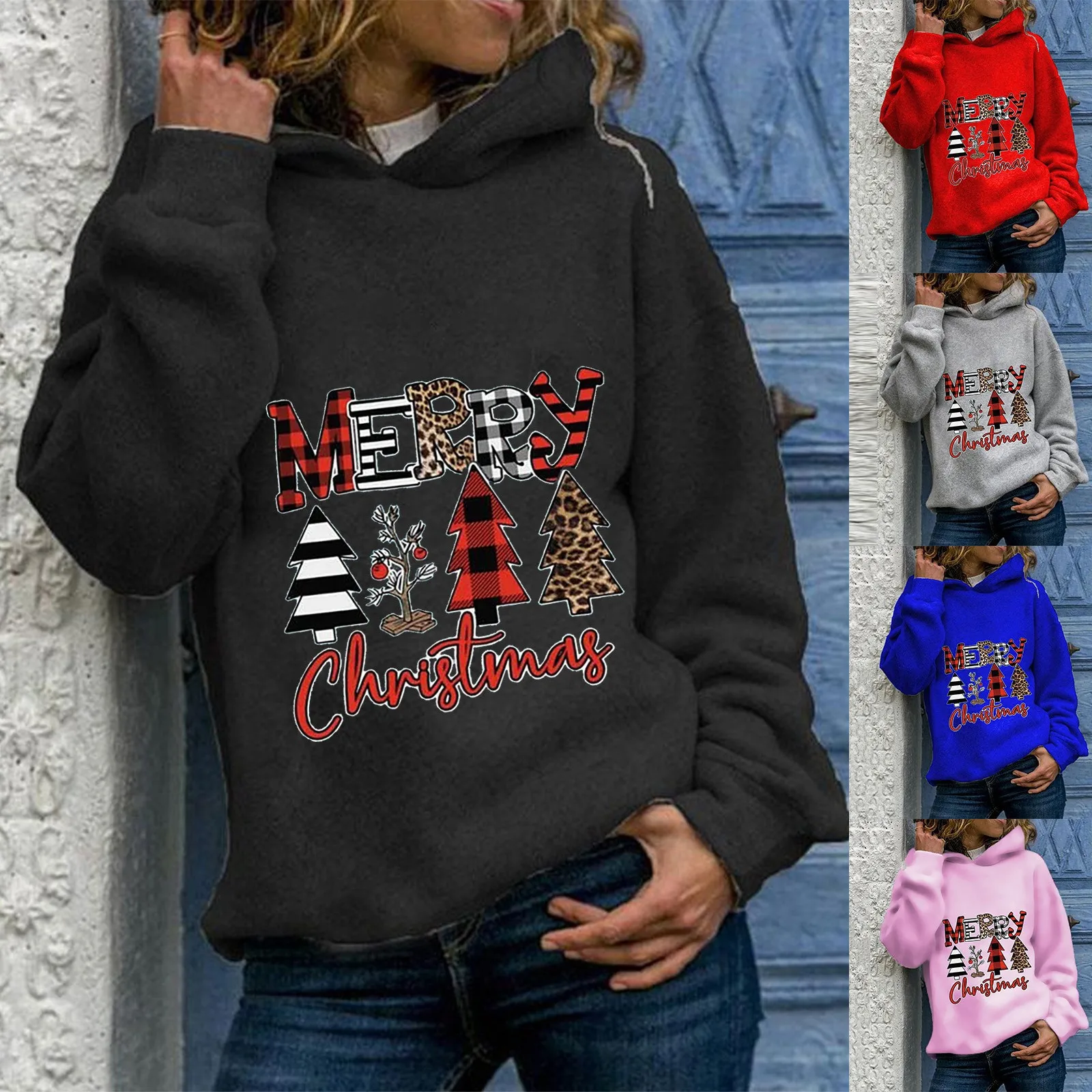 Women Sweatshirt Dress Fashion Womens Casual O-Neck Long Sleeve Christmas Print Loose Pullover Hooded Zipper Sweatshirt Womens
Women Sweatshirt Dress Fashion Womens Casual O-Neck Long Sleeve Christmas Print Loose Pullover Hooded Zipper Sweatshirt Womens