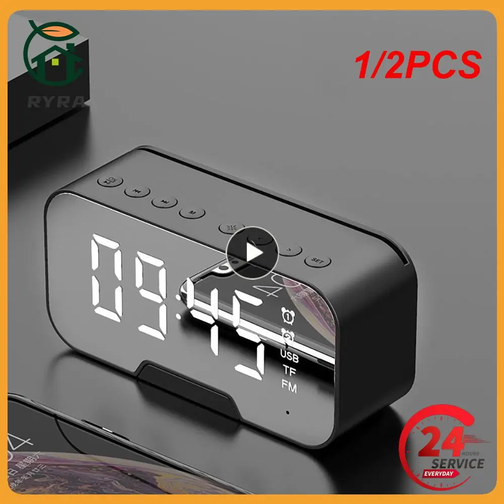 1/2PCS Multifunction Alarm Clock Mirror LED Alarm Clock Multifunction Wireless Music Player Electronic Digital Alarm 
1/2PCS Multifunction Alarm Clock Mirror LED Alarm Clock Multifunction Wireless Music Player Electronic Digital Alarm