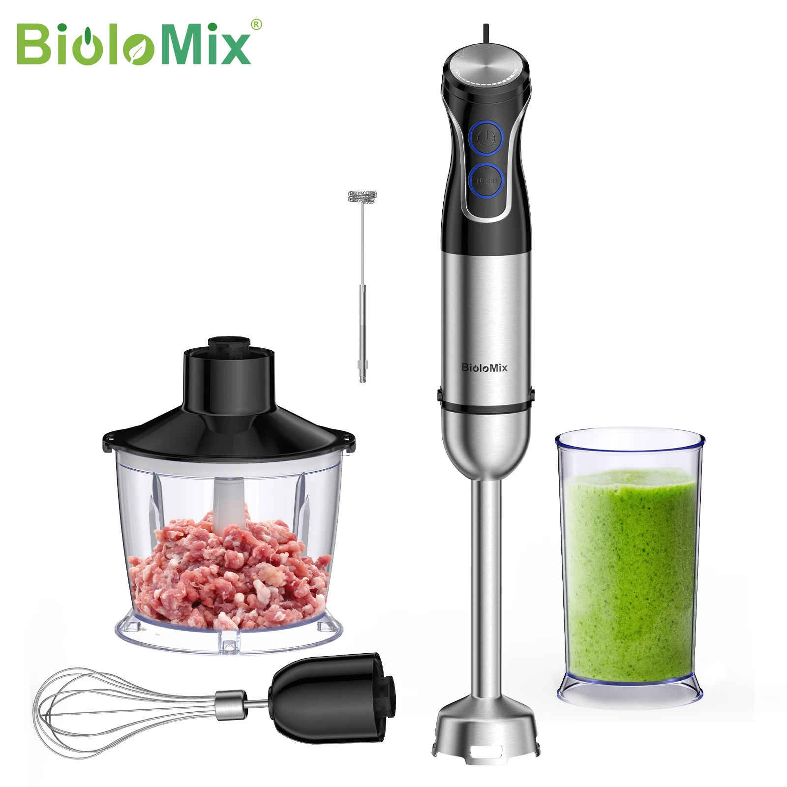 Ручной блендер BioloMix 1500 Вт
Ручной блендер BioloMix 1500 Вт