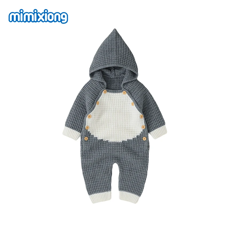 Baby Rompes Newborn Hooded Long Sleeve Jumpsuits Playsuits Autumn Winter One Piece Infant Boy Girl Knitted Overalls Kids Clothes
Baby Rompes Newborn Hooded Long Sleeve Jumpsuits Playsuits Autumn Winter One Piece Infant Boy Girl Knitted Overalls Kids Clothes