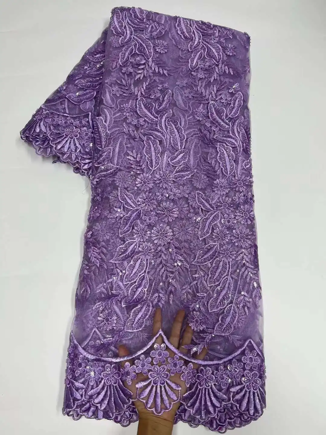 Purple 2022 High Quality Nigerian Milk Silk Cord Embroidery Lace Fabric African French Lace Fabric With Beaded For Dress Women
Purple 2022 High Quality Nigerian Milk Silk Cord Embroidery Lace Fabric African French Lace Fabric With Beaded For Dress Women