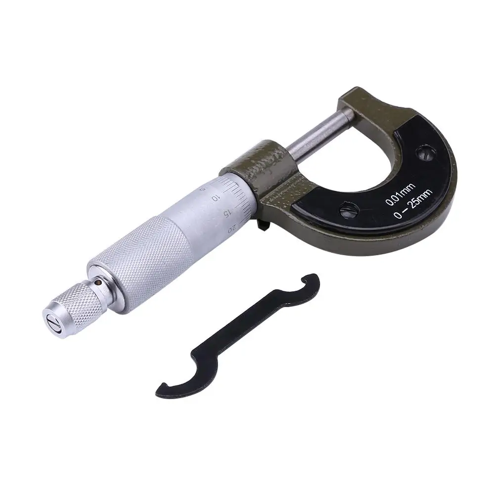 Outside Micrometer 0-25mm/0.001mm Gauge Vernier Caliper Measuring Tool Professional Micrometer Gauging Measure Tools Accessories
Outside Micrometer 0-25mm/0.001mm Gauge Vernier Caliper Measuring Tool Professional Micrometer Gauging Measure Tools Accessories