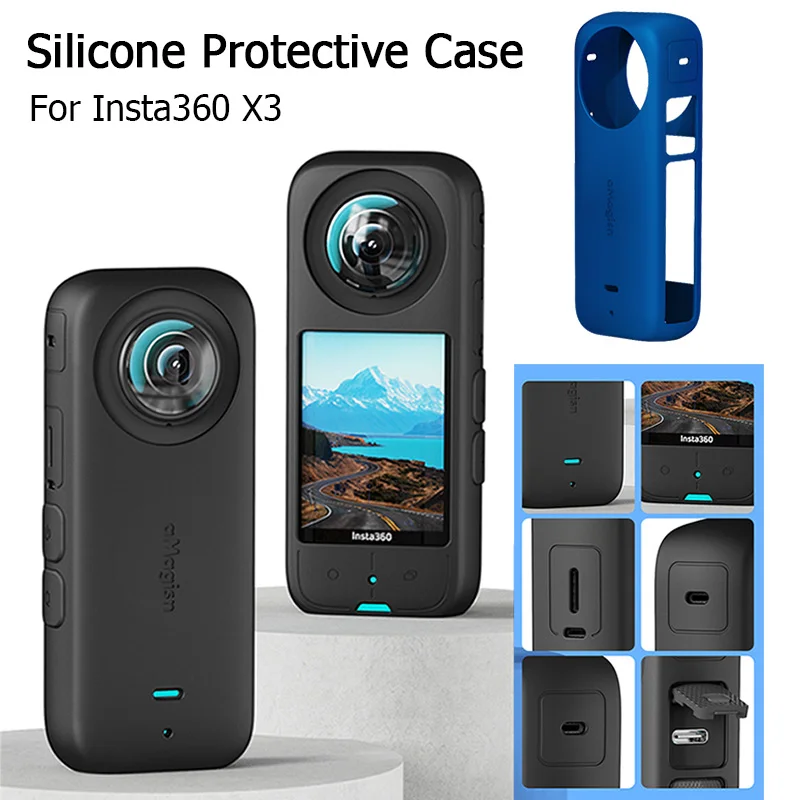 Силиконовый защитный чехол Insta360 X3, пылезащитный чехол с защитой от царапин, защитный чехол для Insta360 ONE X3, аксессуары для камеры
Силиконовый защитный чехол Insta360 X3, пылезащитный чехол с защитой от царапин, защитный чехол для Insta360 ONE X3, аксессуары для камеры