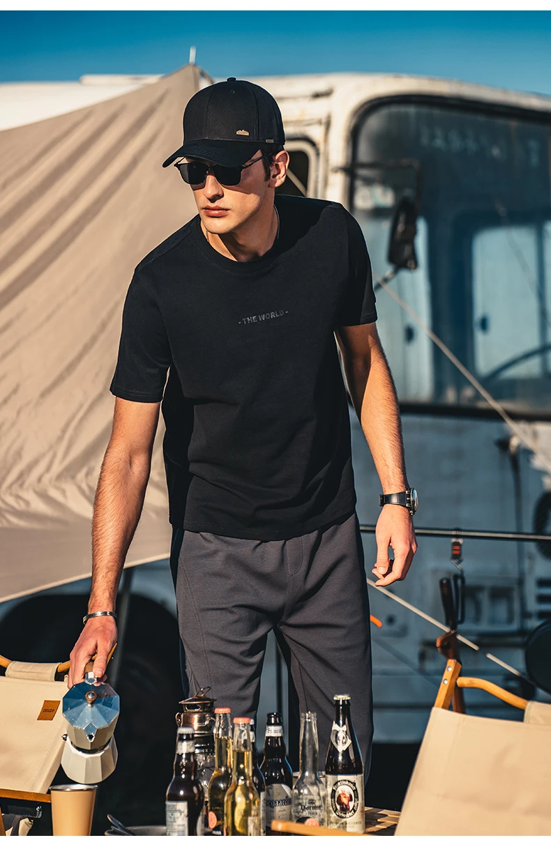 Мужская футболка с коротким рукавом и чернильным принтом, весна-лето 2614
Мужская футболка с коротким рукавом и чернильным принтом, весна-лето 2614