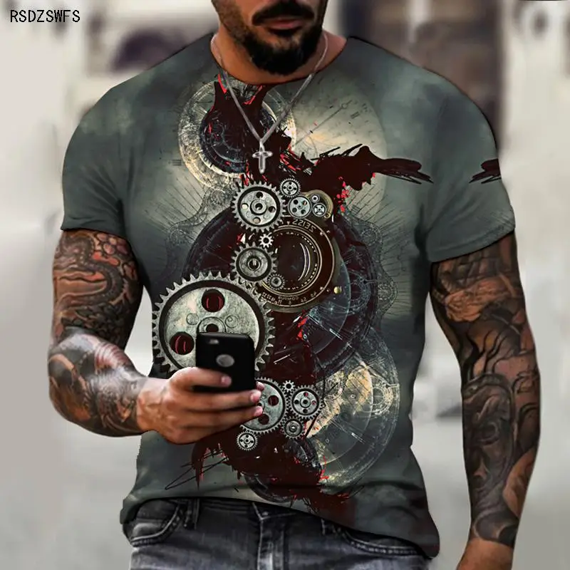 Future Technology Information Age 3D Printing Pattern Men's T-shirt Round Neck Design Street Trendy Super Handsome Version 5XL
Future Technology Information Age 3D Printing Pattern Men's T-shirt Round Neck Design Street Trendy Super Handsome Version 5XL