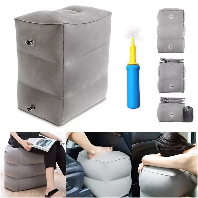 Flight Sleeping Footrest Pillow PVC Leg Resting Inflatable Travel Foot Rest Pillow Portable Plane Train Kids Bed Foot Rest Pad 
Flight Sleeping Footrest Pillow PVC Leg Resting Inflatable Travel Foot Rest Pillow Portable Plane Train Kids Bed Foot Rest Pad