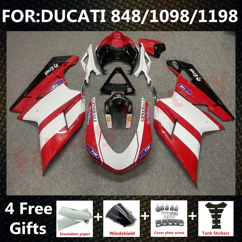 Новый комплект обтекателей для мотоцикла ABS, подходит для DUCATI 848 1098 1198 2007 2008 2009 2010 2011 2012, комплект обтекателей красного и белого цвета
Новый комплект обтекателей для мотоцикла ABS, подходит для DUCATI 848 1098 1198 2007 2008 2009 2010 2011 2012, комплект обтекателей красного и белого цвета