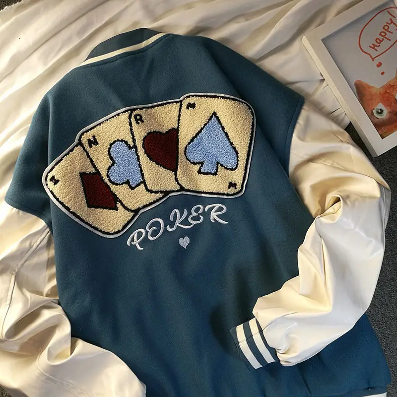 2021 new autumn letter embroidery jackets coats women's street retro all-match baseball uniform couple casual trend jackets tops
2021 new autumn letter embroidery jackets coats women's street retro all-match baseball uniform couple casual trend jackets tops
