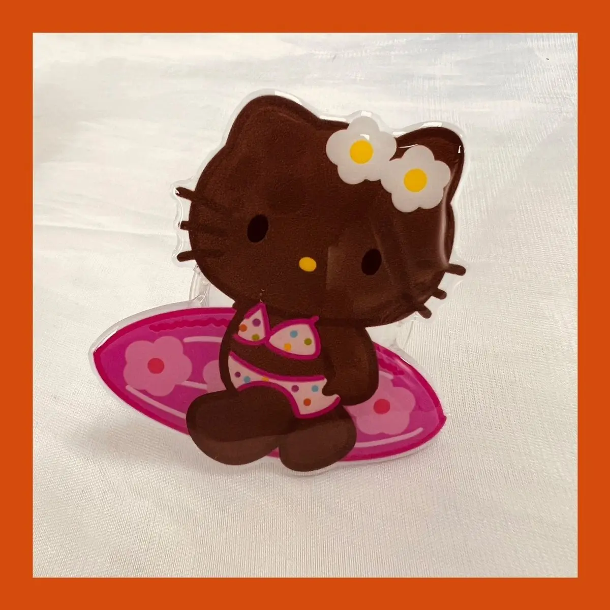 Kawaii Hello Kitty, гавайская серия, искусственный кронштейн, милый Sanrio, черная кожа, Kt, телескопическая подушка безопасности, аксессуары
Kawaii Hello Kitty, гавайская серия, искусственный кронштейн, милый Sanrio, черная кожа, Kt, телескопическая подушка безопасности, аксессуары