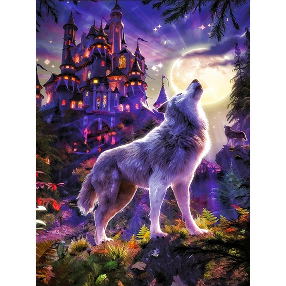 

Animal Wolf DIY 5D Full Diamond Painting Diamond Mosaic Diamond Embroidery Complete Kit Christmas Gift Decor Picture