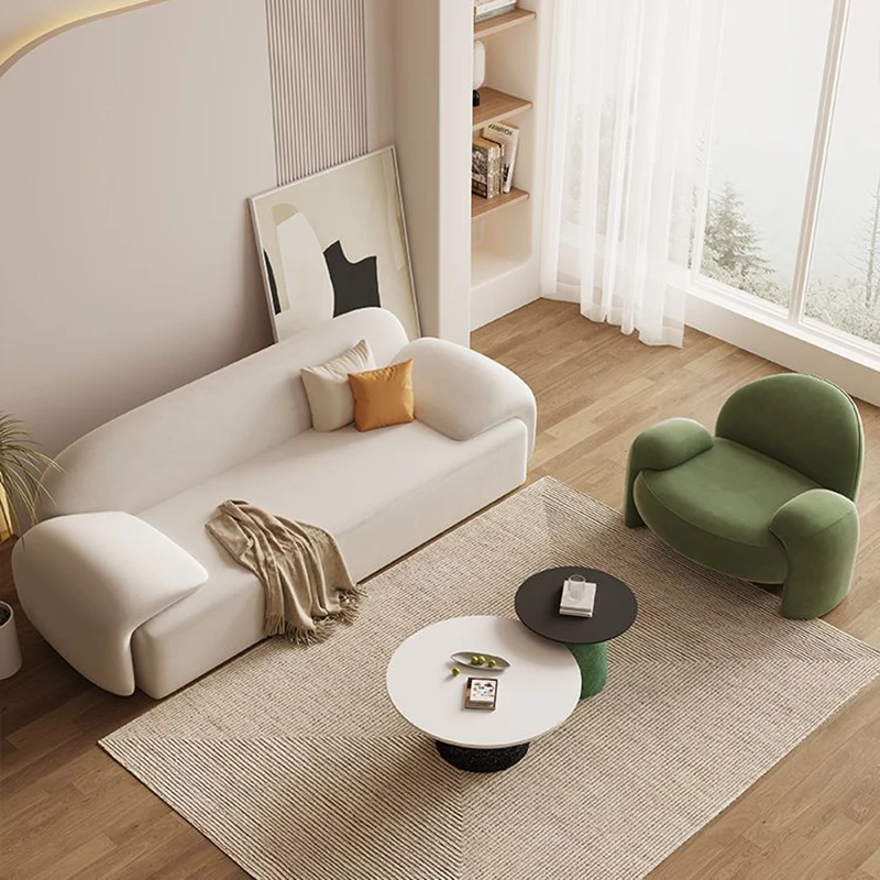 

Кремовый стильный тканевый диван, прямой строчный диван для гостиной, роскошный салон красоты, прием для зоны отдыха и диван для отдыха mm35