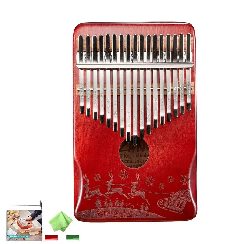 Finger Piano Kalimba 17 Key Finger Harp Portable Personal Musical Instrument With Christmas Reindeer Pattern For Kids & Adults
Finger Piano Kalimba 17 Key Finger Harp Portable Personal Musical Instrument With Christmas Reindeer Pattern For Kids & Adults