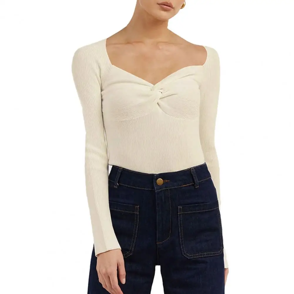 Thick Beautiful Women Autumn Winter Slim Bottoming Blouse Warm Knitted Blouse Knot Streetwear
Thick Beautiful Women Autumn Winter Slim Bottoming Blouse Warm Knitted Blouse Knot Streetwear